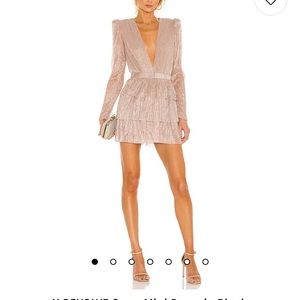 Sabina Musayev x Revolve Carry Mini Dress in blush - S